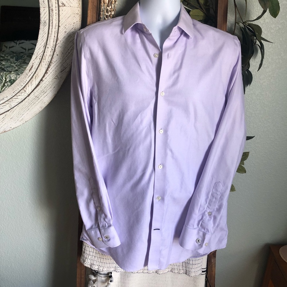 Banana Republic Men’s Camden Standard Fit Dress Shirt •Non Iron Cotton•Size M